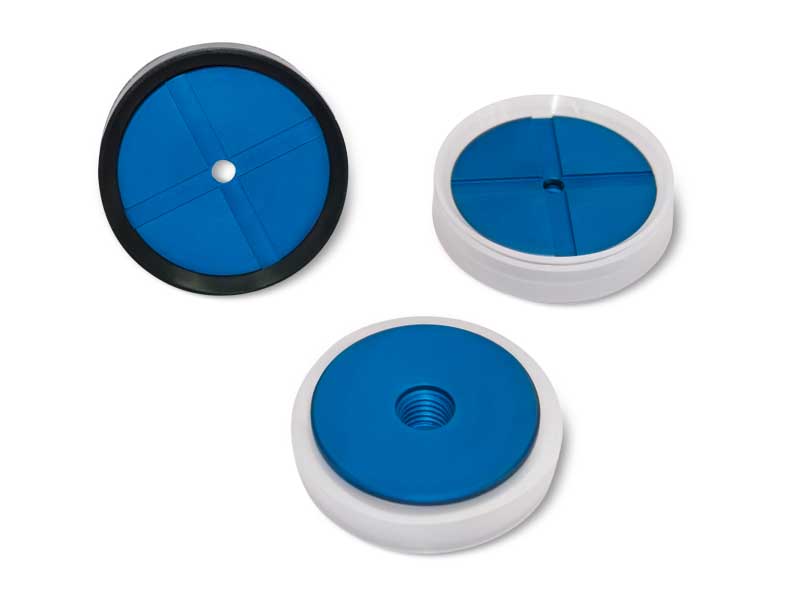 Flat circular Suction cups with support